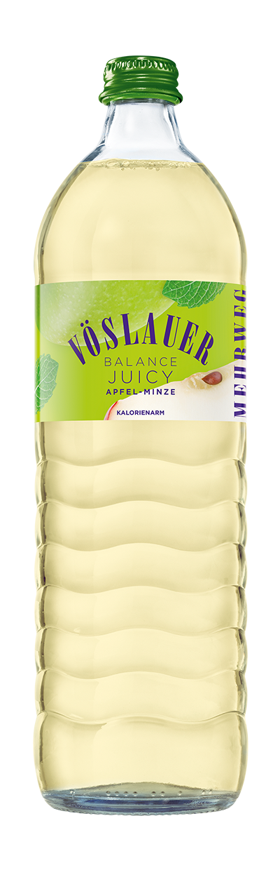 Produktabbildung Apfel-Minze Glas-Mehrweg 1,0 l glas